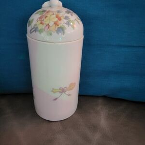 Floral Ceramic Lidded Jar